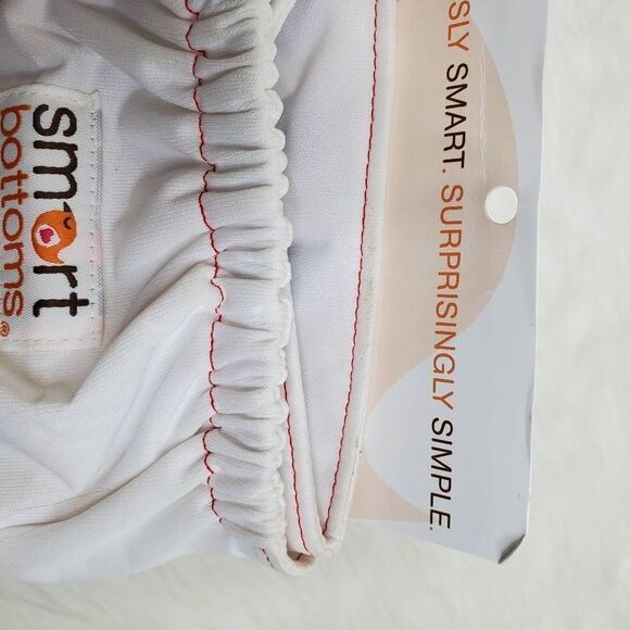 SMART BOTTOMS OS white all in one cloth diaper - Picture 5 of 5